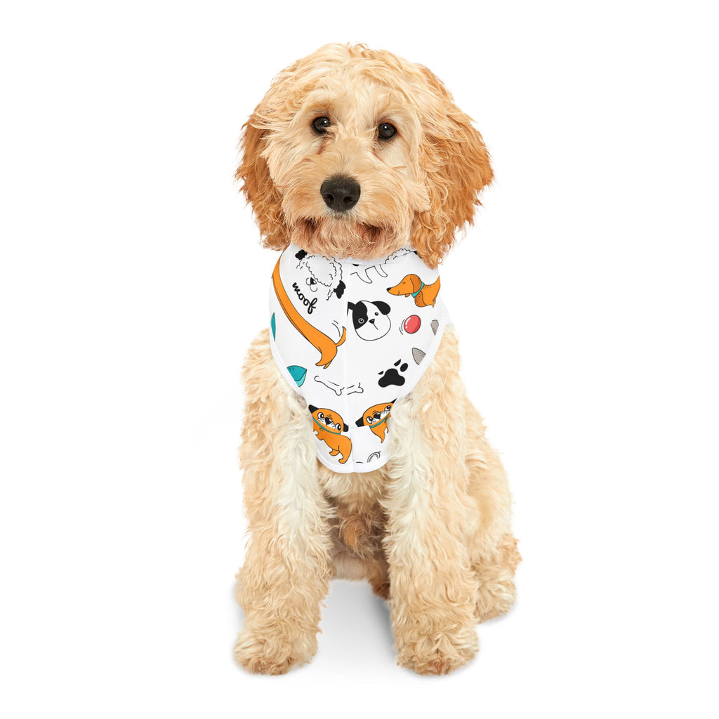 Dog Pattern Pet Hoodie — Cute Cartoon Puppies Print Warm Puppy Hoodie