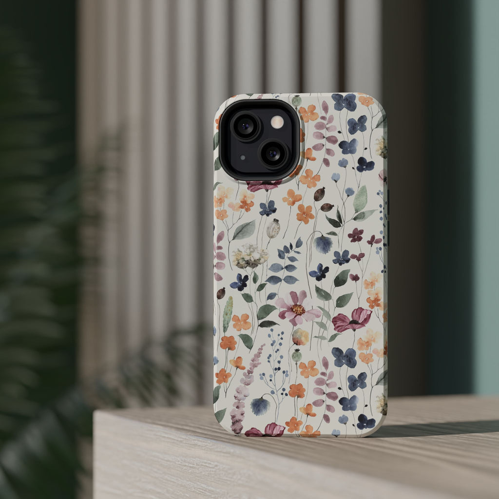Floral Field Magnetic Impact-Resistant Phone Case