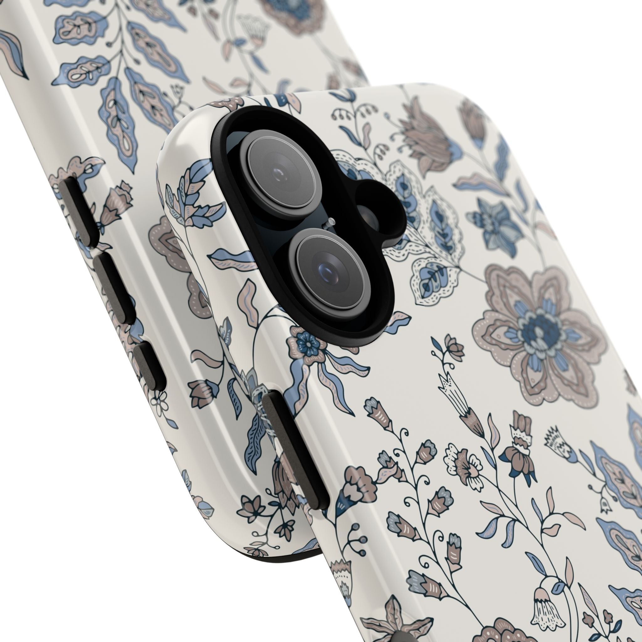 Floral Vintage Blue Tough Phone Case