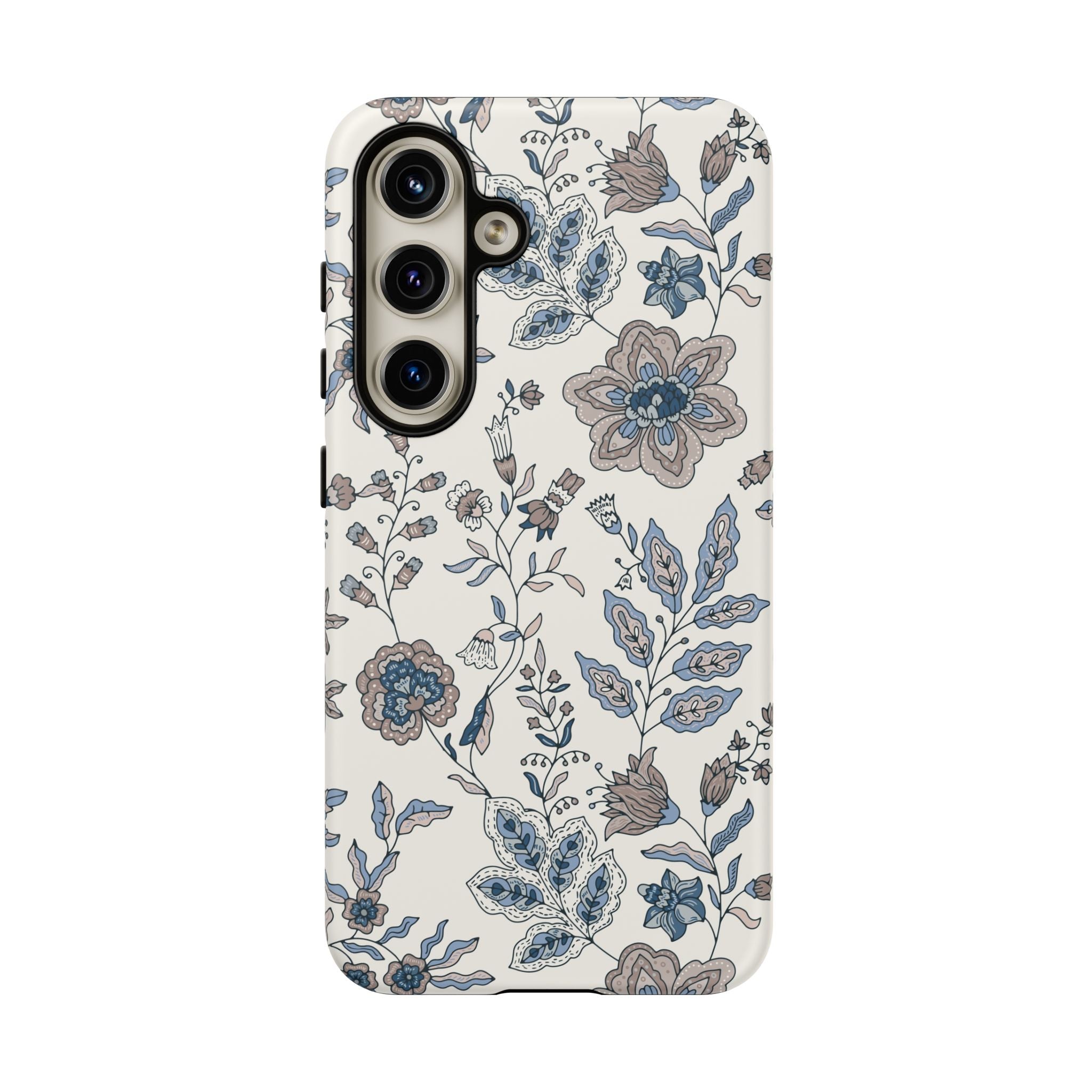 Floral Vintage Blue Tough Phone Case