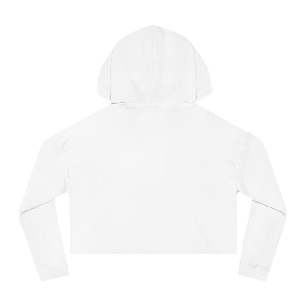 Cropped Hoodie — "Introverting in Progress" Feminine Cropped Hooded Sweatshirt