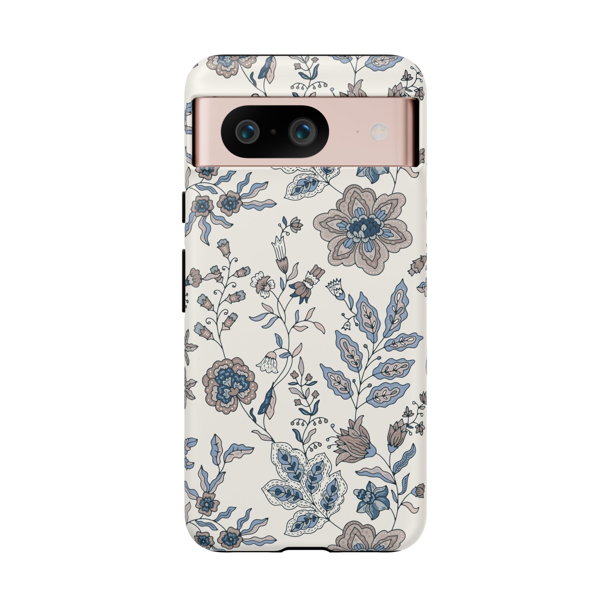 Floral Vintage Blue Tough Phone Case