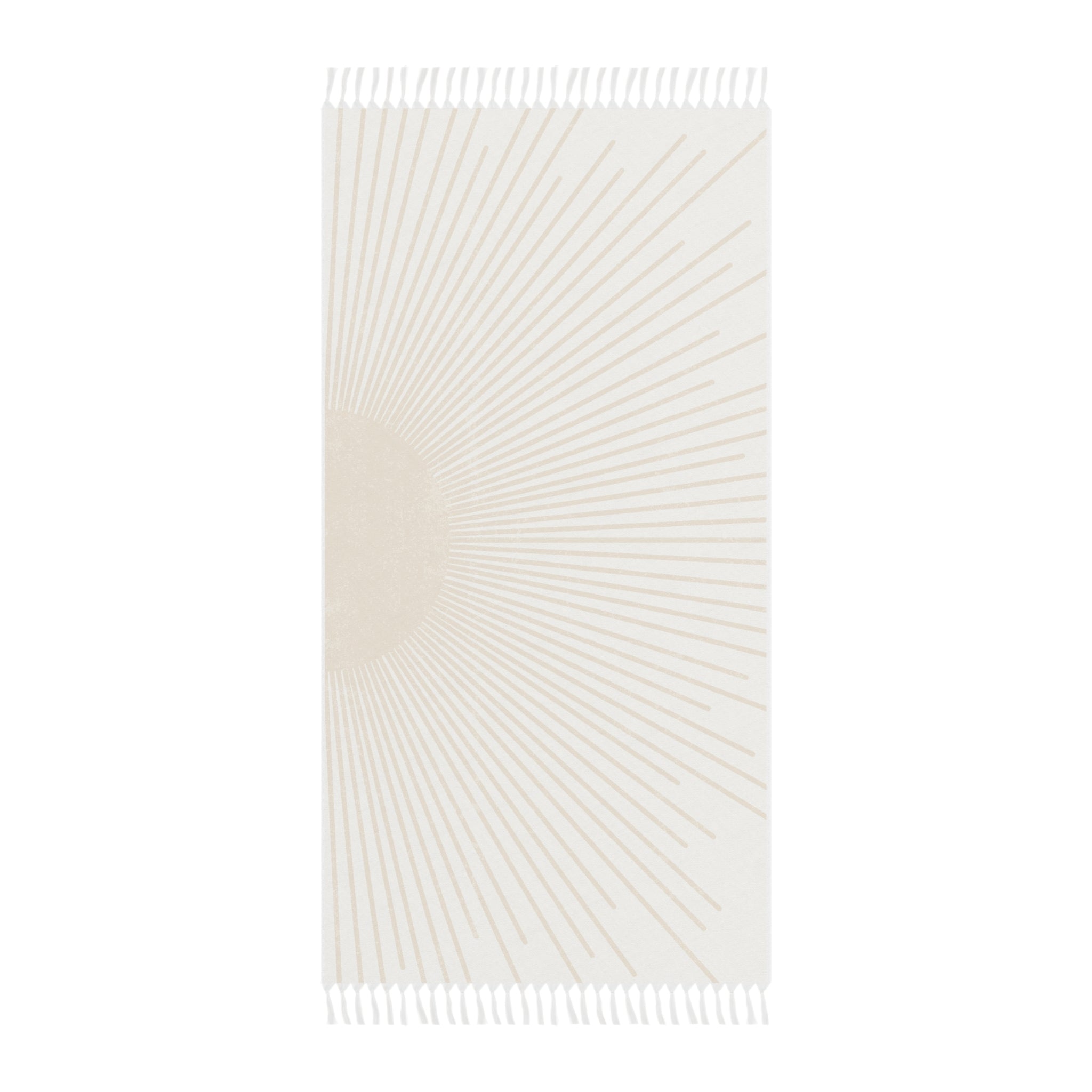 Boho Sunray Beach Towel — Fringe Turkish Towel for Summer, Pool & Vacation