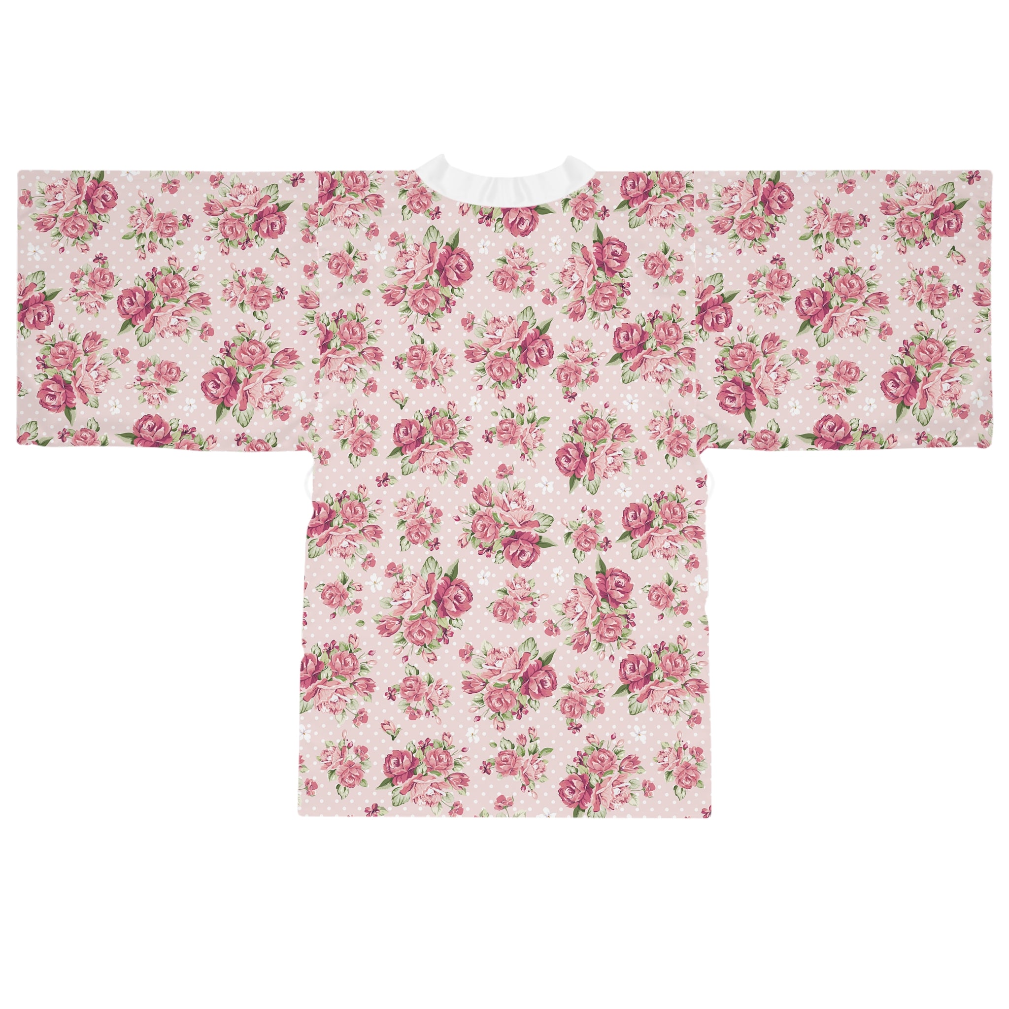 Floral Vintage Rose Kimono Robe