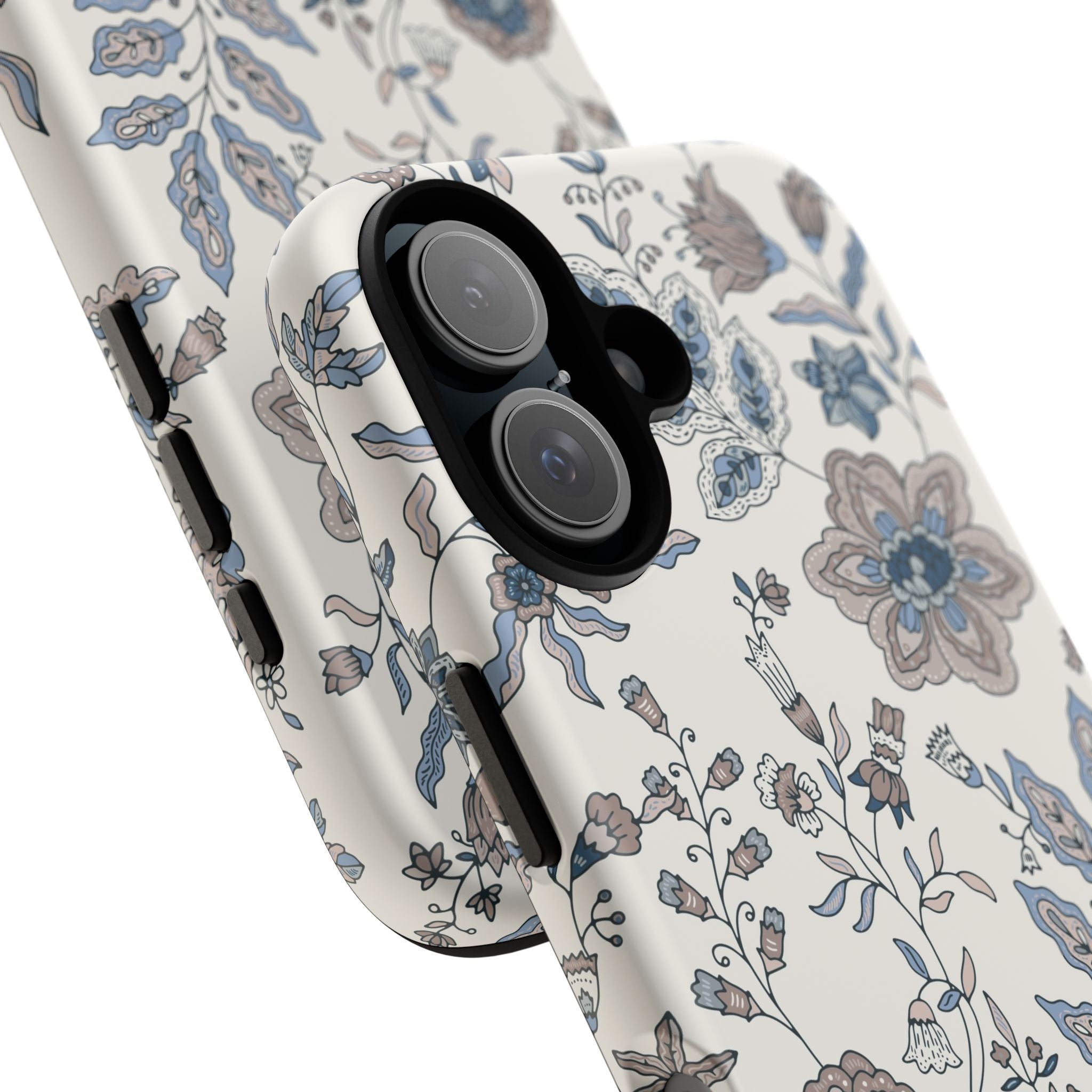 Floral Vintage Blue Tough Phone Case
