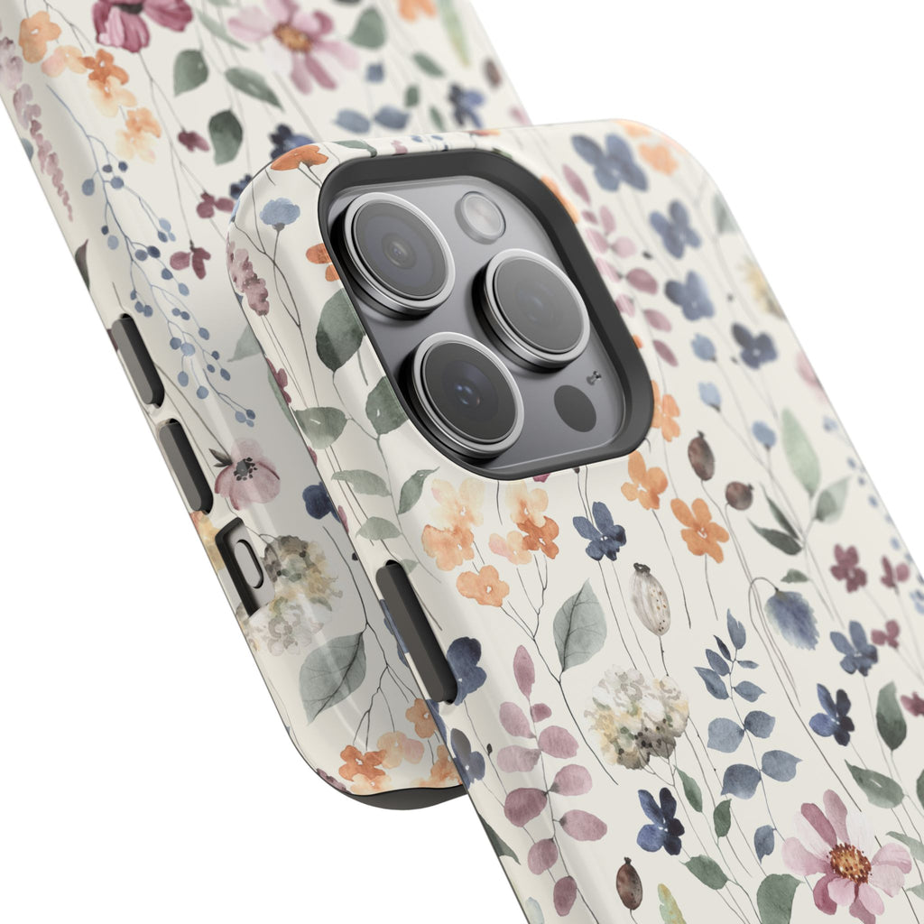 Floral Field Magnetic Impact-Resistant Phone Case