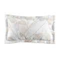 Botanical Linen-Style Microfiber Pillow Sham – Neutral Eucalyptus Leaf Print
