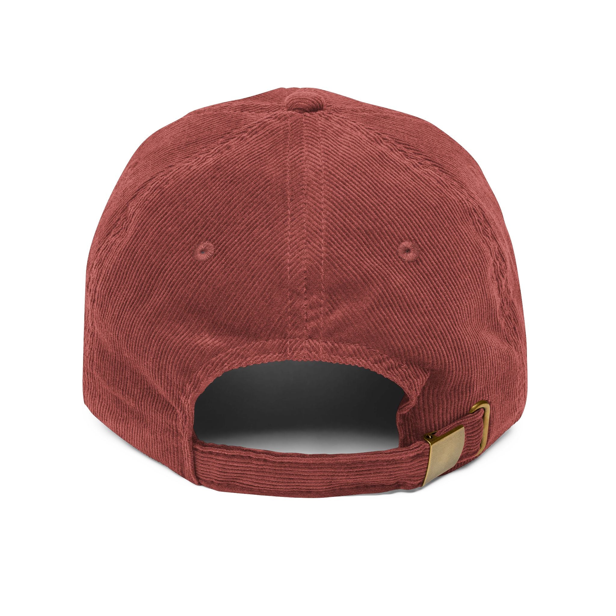 Mom Squad Vintage Corduroy Cap — Embroidered Rust Baseball Hat for Moms