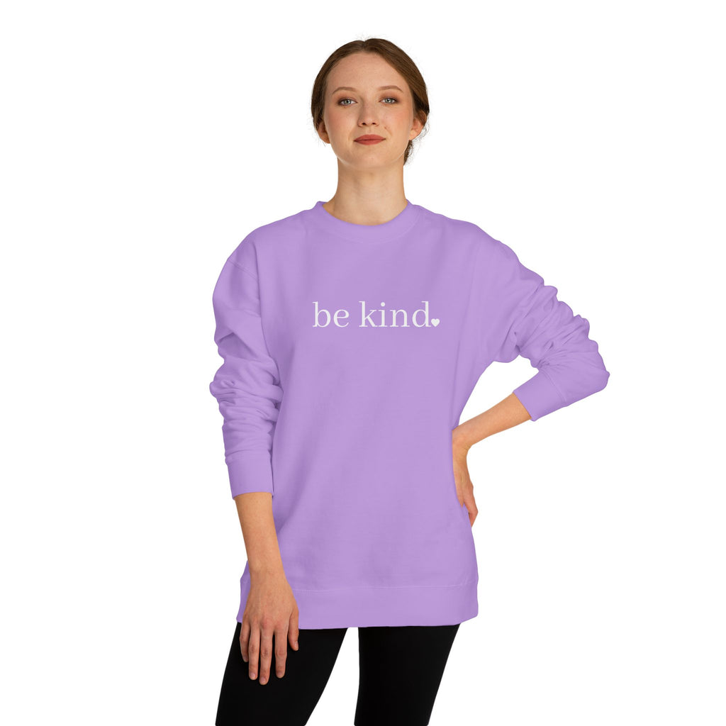 Be Kind Crewneck Sweatshirt — Minimalist Positive Message Pullover