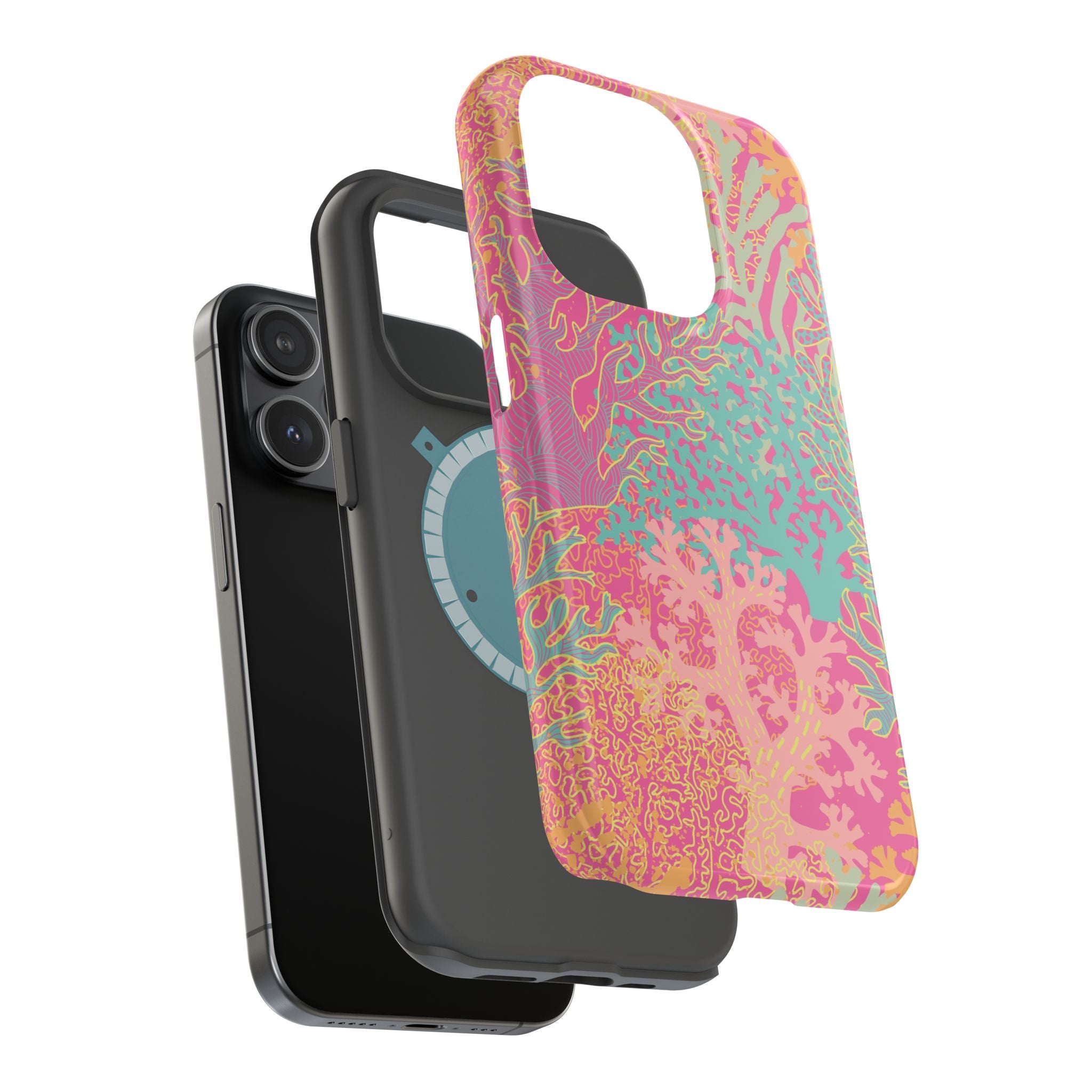 Phone Case — Pastel Coral Reef Magnetic Impact-Resistant Case